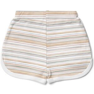 Goumi multicolored striped shorts bamboo organic cotton girls size 8-9yrs‎ new